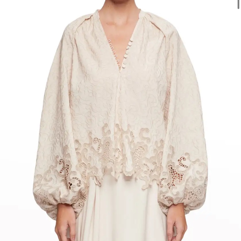 Jonathan Simkhai Jaid Embroidered Blouse - Picture 3 of 14
